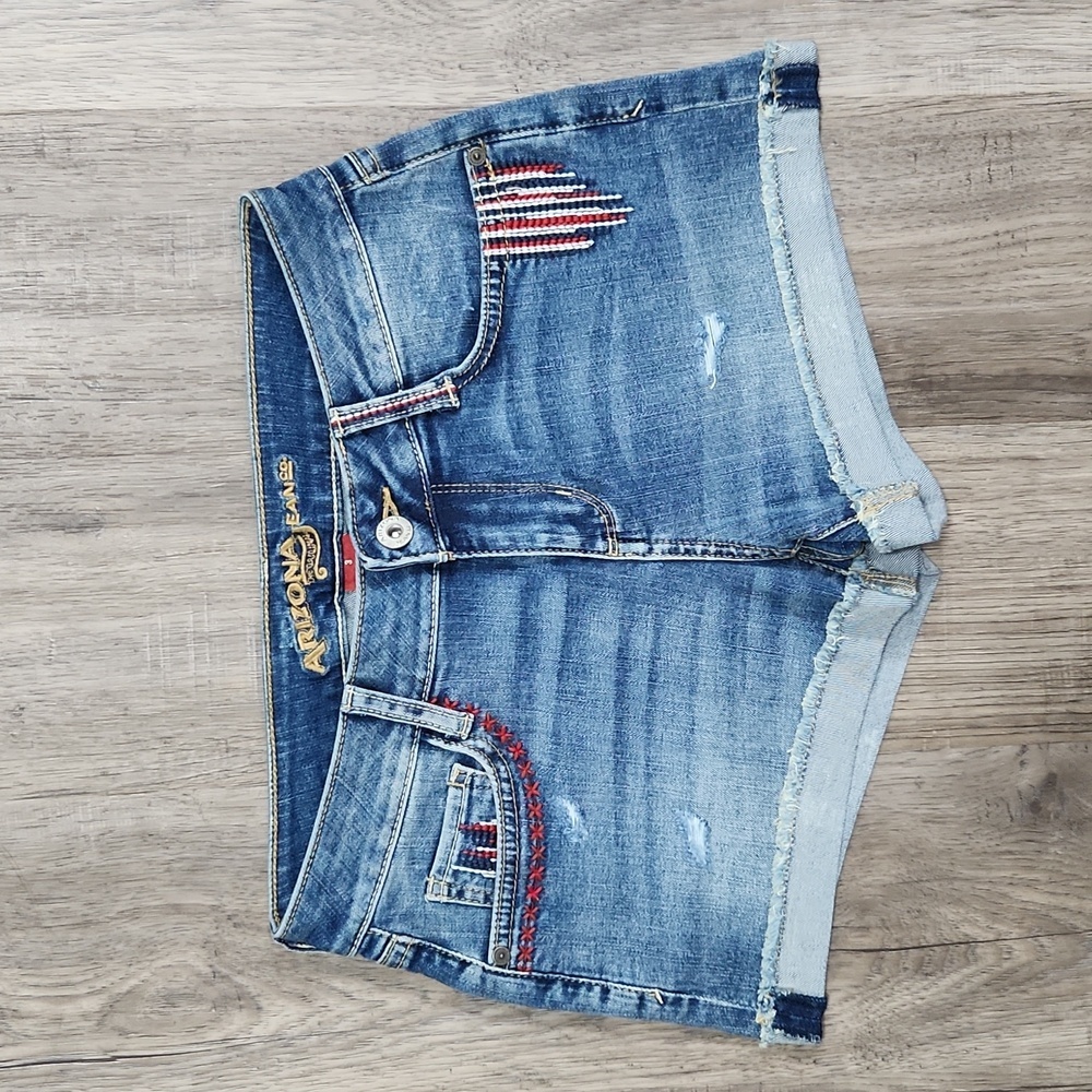 NWT Arizona Jean Cuffed Blue Jean Shorts Size 3
